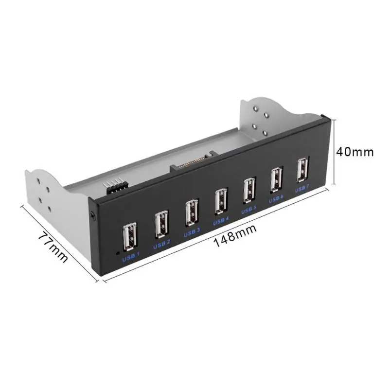 9 Pin до 7 Порты USB 2,0 концентратор 5,25 дюймов CD-Встроенная память отсек для жесткого диска компакт-дисков Встроенная память спереди Панель
