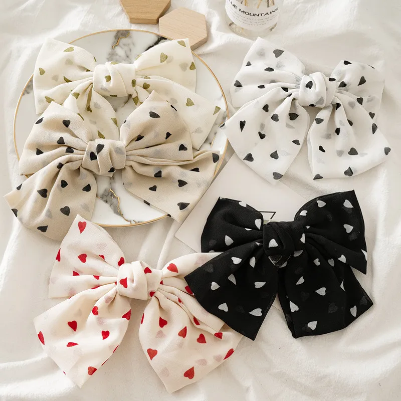 

Handmade Dot Hair Accessories For Girls Bows Rim Hairpin Hair Clips For Women Elastic Hair Band Hair Tie