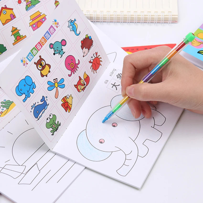 

24 Pages Coloring Book Kindergarten Coloring Paintings And Children's Graffiti This Baby Painting Picture Book Coloring Book