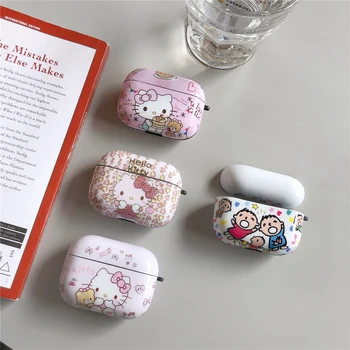 

Hello Kitty Carabiner IMD Case For Airpods pro Accessories Bluetooth Wireless Earphone lovely Minna No Tabo Protective Cover