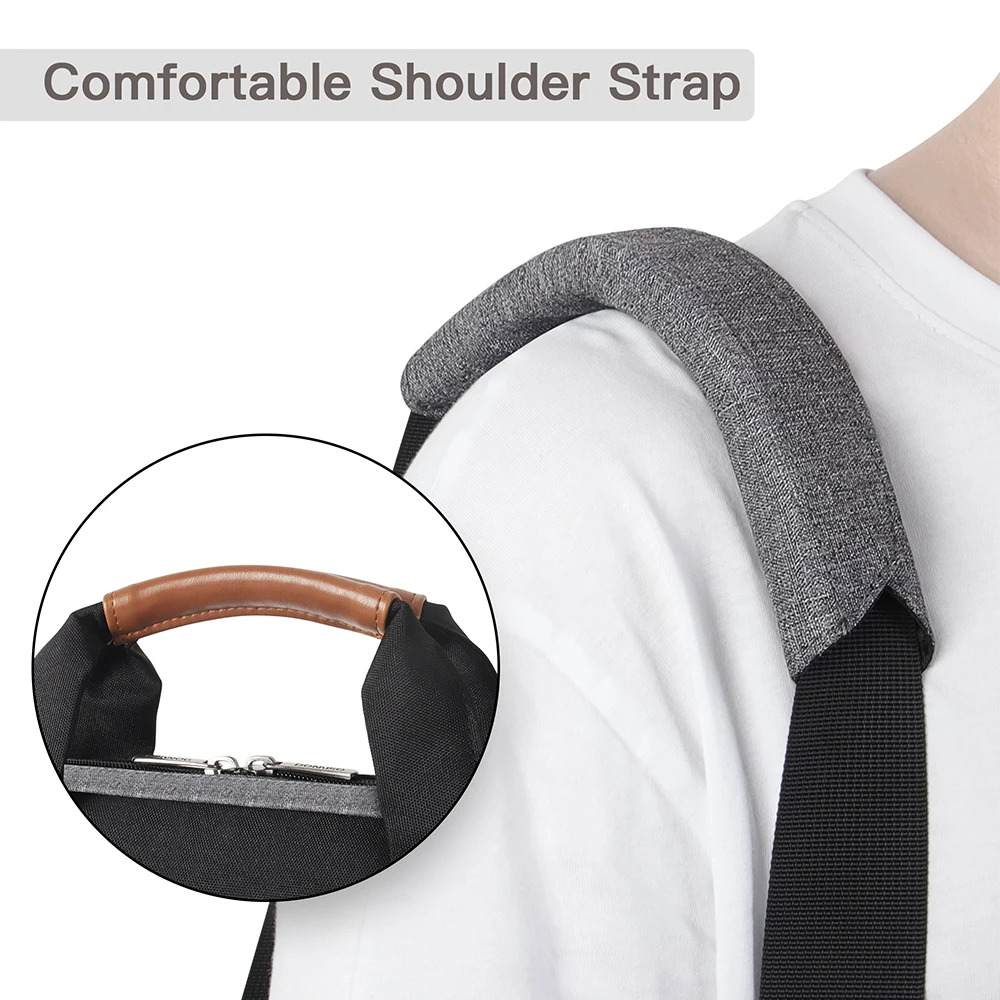 Resistente à Água Laptop Sleeve com Alça de Ombro 15.6 17 Notebook Case Bolsa de Computador de Alta Capacidade - Imagem 2