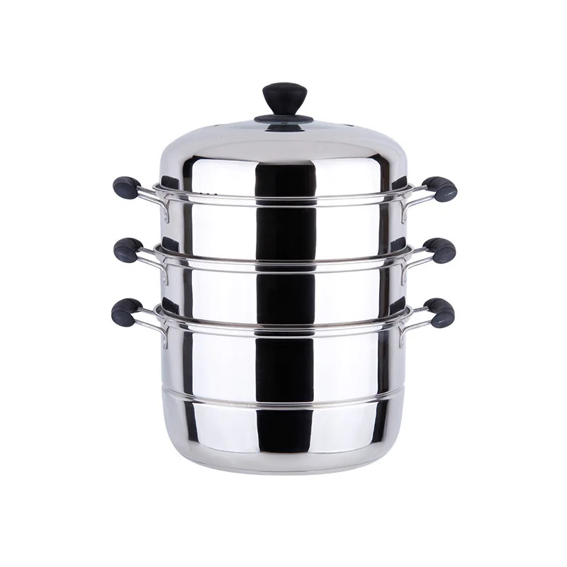 

Stainless Steel Steamer Thickening Double Bottom Double-deck Multipurpose Pot Two Layer Energy-saving Steamer Three Layers