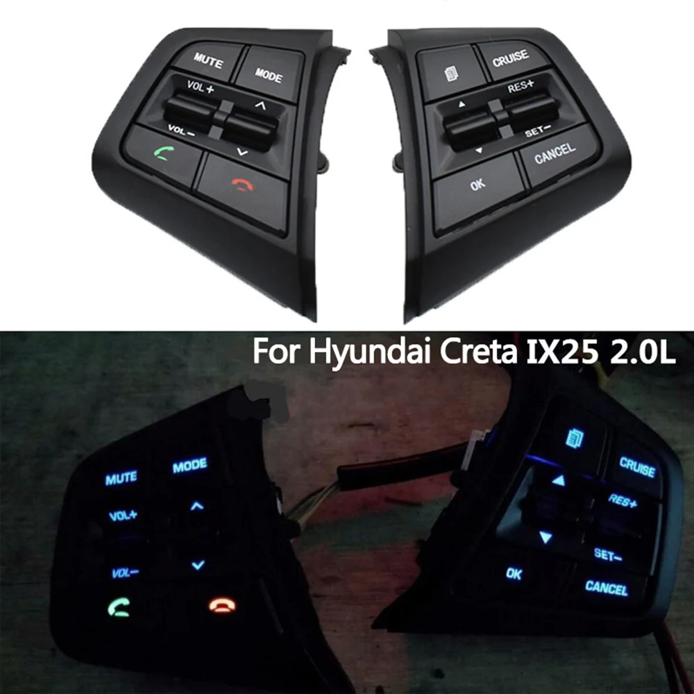 Кнопки управления круиз-контролем на руль для Hyundai Creta ix25 2.0L 96700C90004X 96710C90004X 96710C90104X |