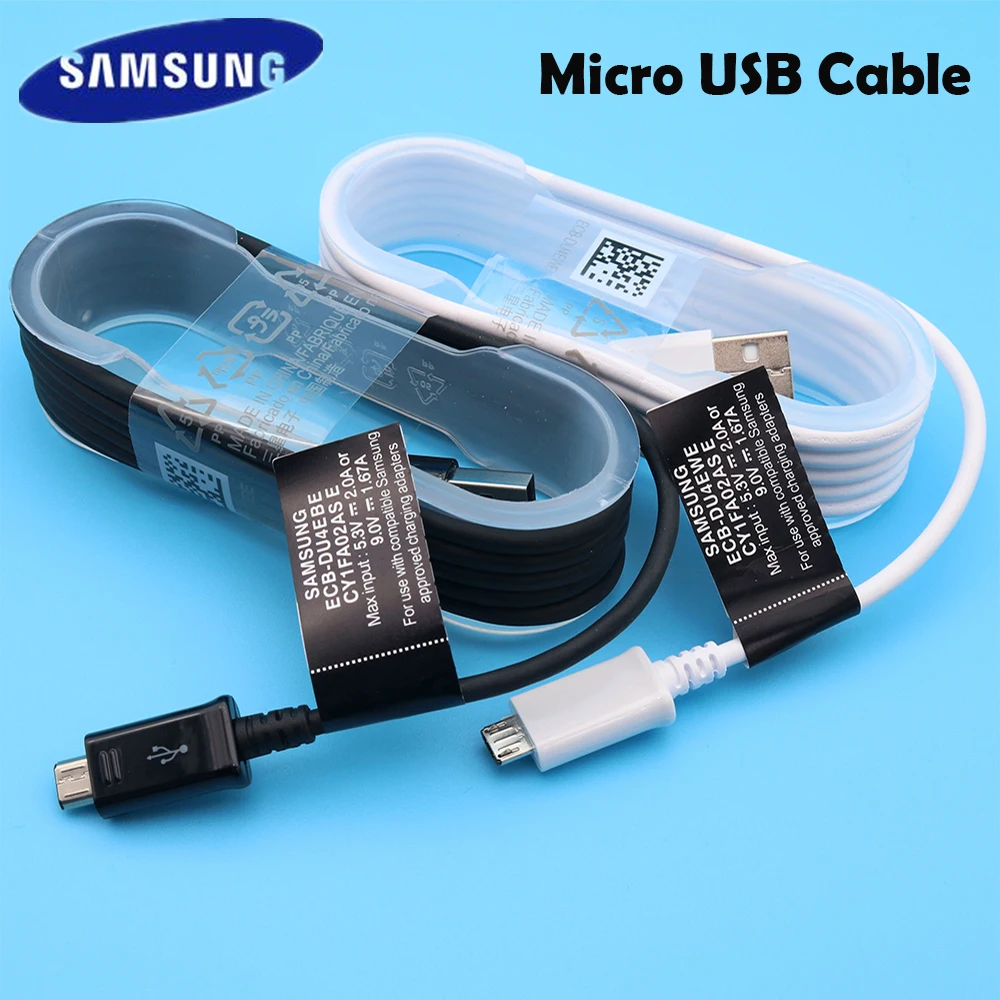 Samsung Originele быстрое зарядное устройство кабель 1,5 м 2A Micro USB кабель конвертер разъем Смартфон Авто отправка Galaxy S6 S7 rand opmerk