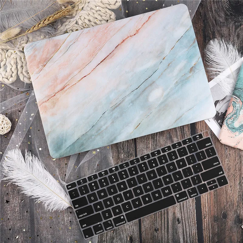 Новое поступление мраморный чехол для MacBook Air Pro 13 15 Touch Bar/Touch ID retina 12 13 1" A1932 A1990 A1989