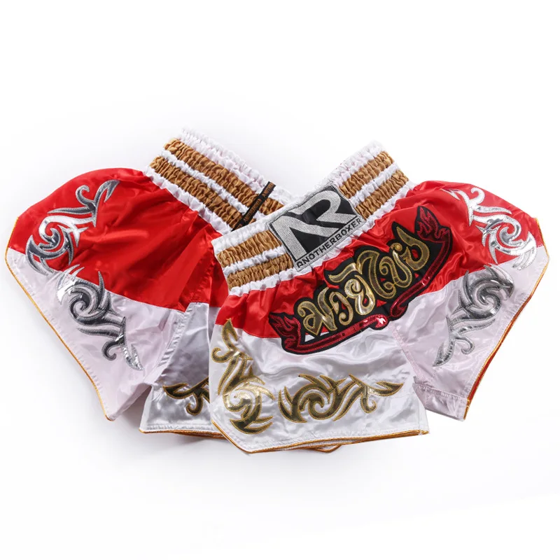 Koop 2020 Mannen Boksen Broek Afdrukken Mma Fight Shorts Grappling Korte Polyester Kick Gel Boksen Muay Thai Broek Thai Boksen shorts