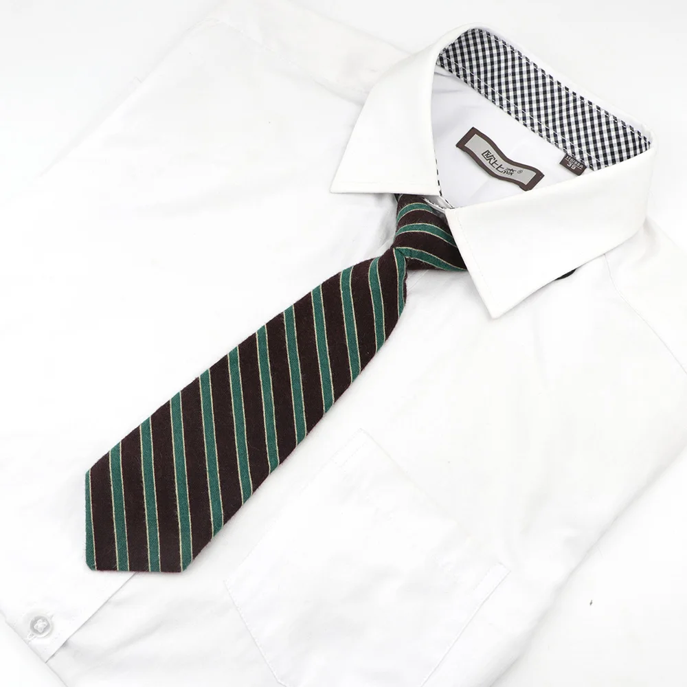 19 Fashion 30cm Cotton Floral Striped Vintage Kids College Casual Necktie Girl Cute School Daily Uniform Bow Tie Shirt Accessories - Цвет: 19