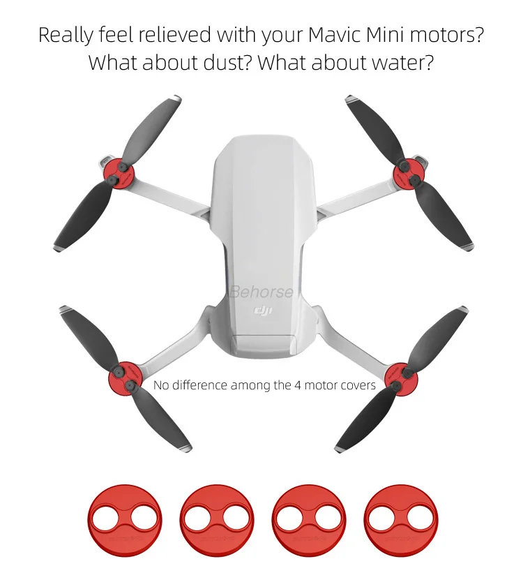 4 шт. алюминиевый DJI Mavic Мини Мотор крышка Дрон пыленепроницаемый водонепроницаемый протектор крышки для мотора защитный аксессуар