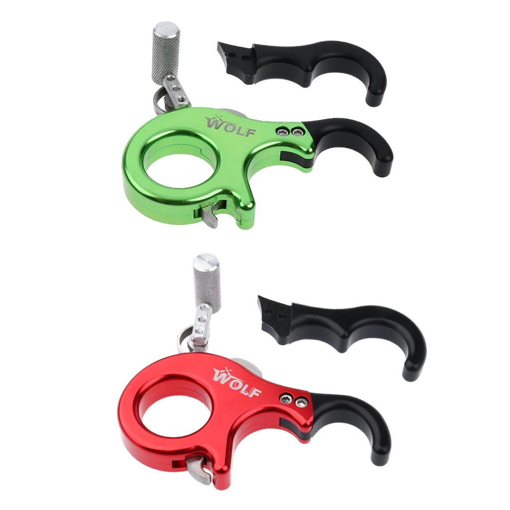 Outdoor Bow Release Grip 3 Finger Caliper Compound Bow Archery Release Aid Aids Grip Caliper For Hunting Shooting Accessories
