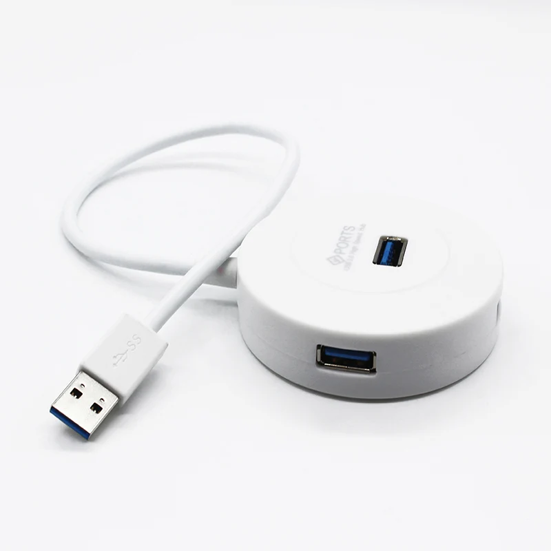 White USB3.0 концентратор Кабель USB OTG 4 порта Портативный USB 3,0 5 Гбит/с мышь для Notbook USB кабель передачи данных 4 порта USB3.0 концентратор данных - Цвет: White
