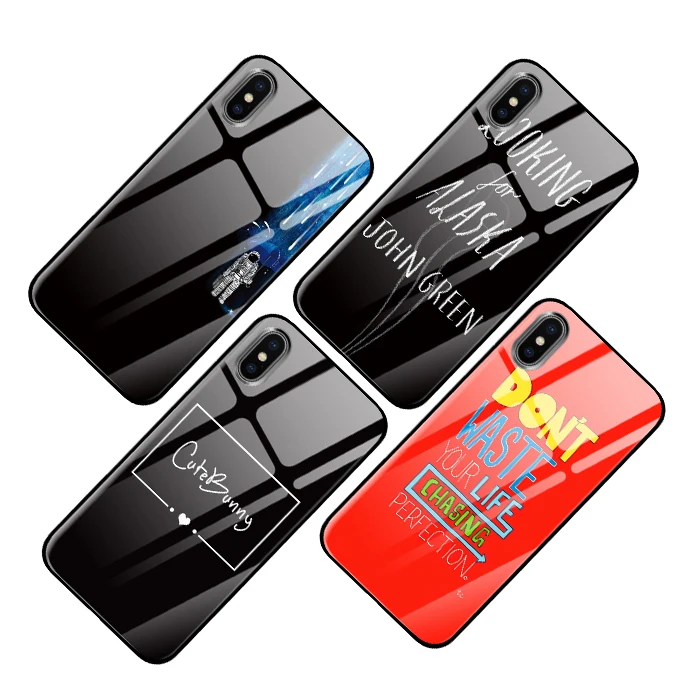 Черный белый Note для iPhone 5 5S 6 6s 7 8 Plus X XS XR 11 Pro макс. закаленное стекло чехлы