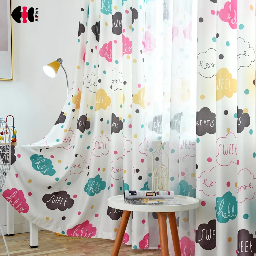 Nette Rosa Grau Himmel Wolke Design Vorh nge F r Wohnzimmer Cartoon 