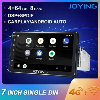 

JOYING single din Android 8.1 Octa Core 7 inch universal head unit support 4G SWC GPS audio stereo 4GB+64GB HD screen DSP WIFI