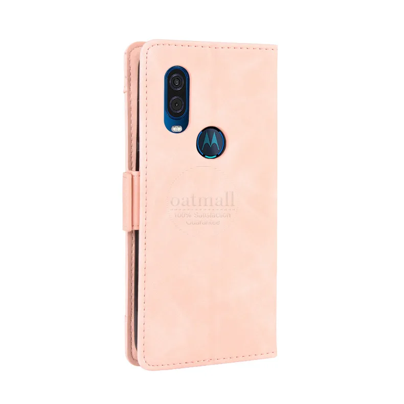 Магнитный чехол-книжка для MOTO One Vision Wallet Case для Motorola P50 отделение для фото и карточек Роскошный кожаный чехол для мобильного телефона