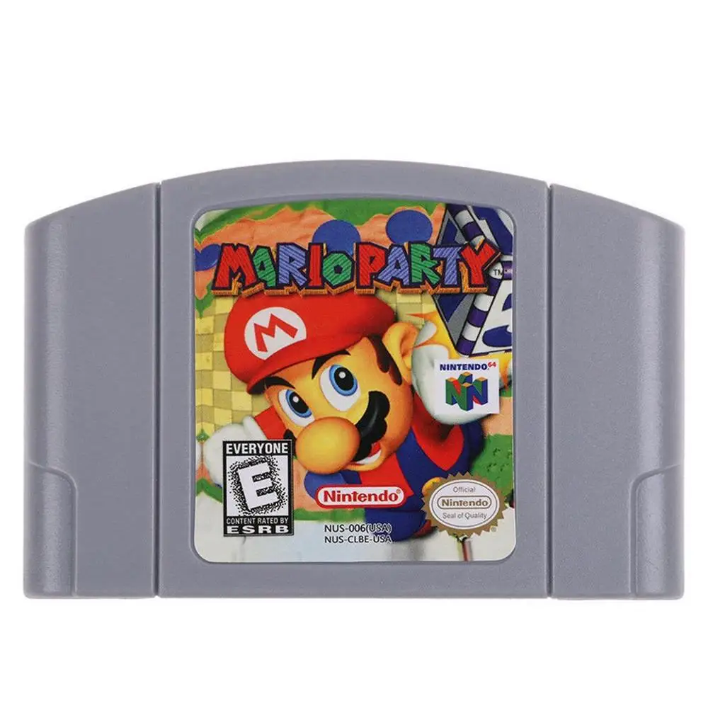 Картридж для видеоигр kingd 64 N64 Smash консольная карта 64 бит игры английский язык версия США - Цвет: Mario Party
