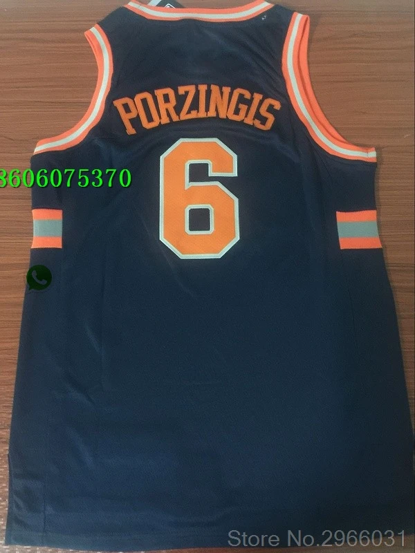 for men А+++ качество мужской взрослый#6 Кристапс Порзингис 33 Патрик Ewing 3 Тим хардауэй 20 Кевин Нокс Джерси Нью-Йорк - Цвет: for men