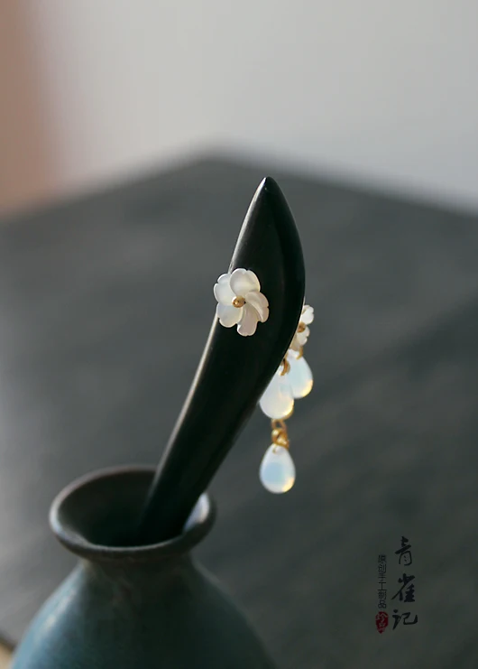 Винтажные аксессуары на палочках ручной работы с кисточками из сандалового дерева, аксессуары на палочках для волос, инструменты для наращивания волос для кимоно ханьфу, косплей