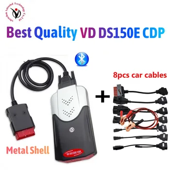 

2020 Best Diagnostic NEW Relays PCB with bluetooth 2016.R0 with keygen vd ds150e cdp for delphis OBD2 Scanner tool with CASE