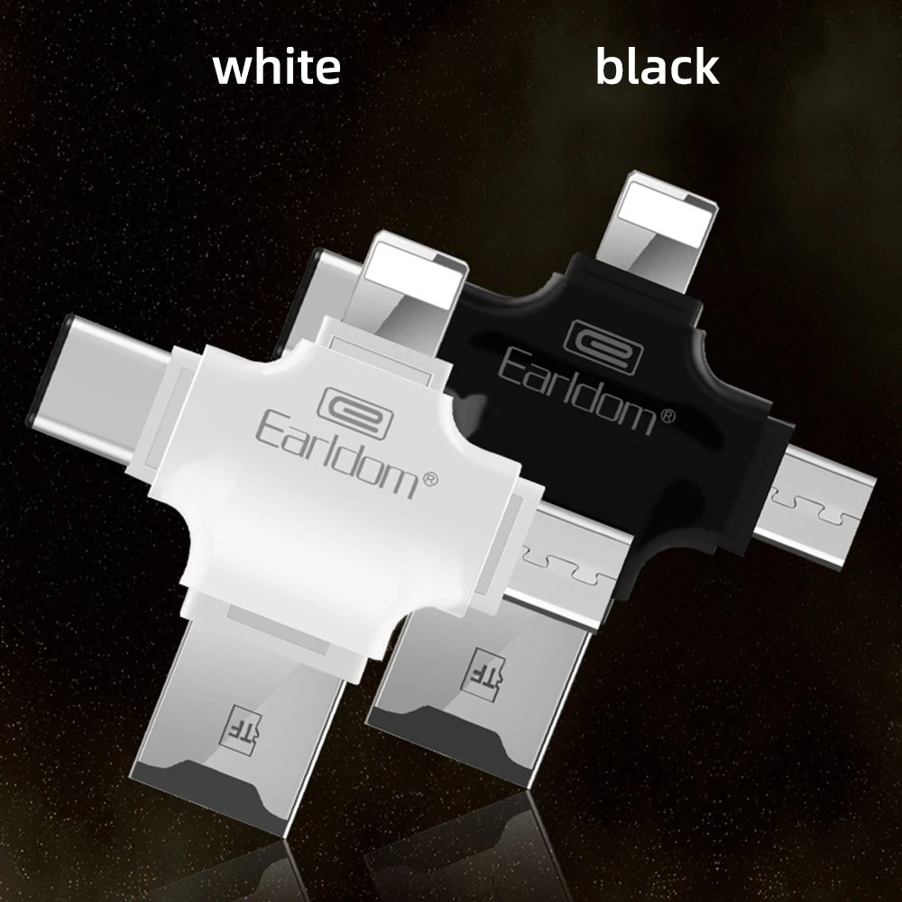 FDBRO 4 в 1 type-c/Micro USB/USB 2,0 считыватель карт памяти Micro SD кардридер android otg считыватель для iphone 7plus 6s5s ридер