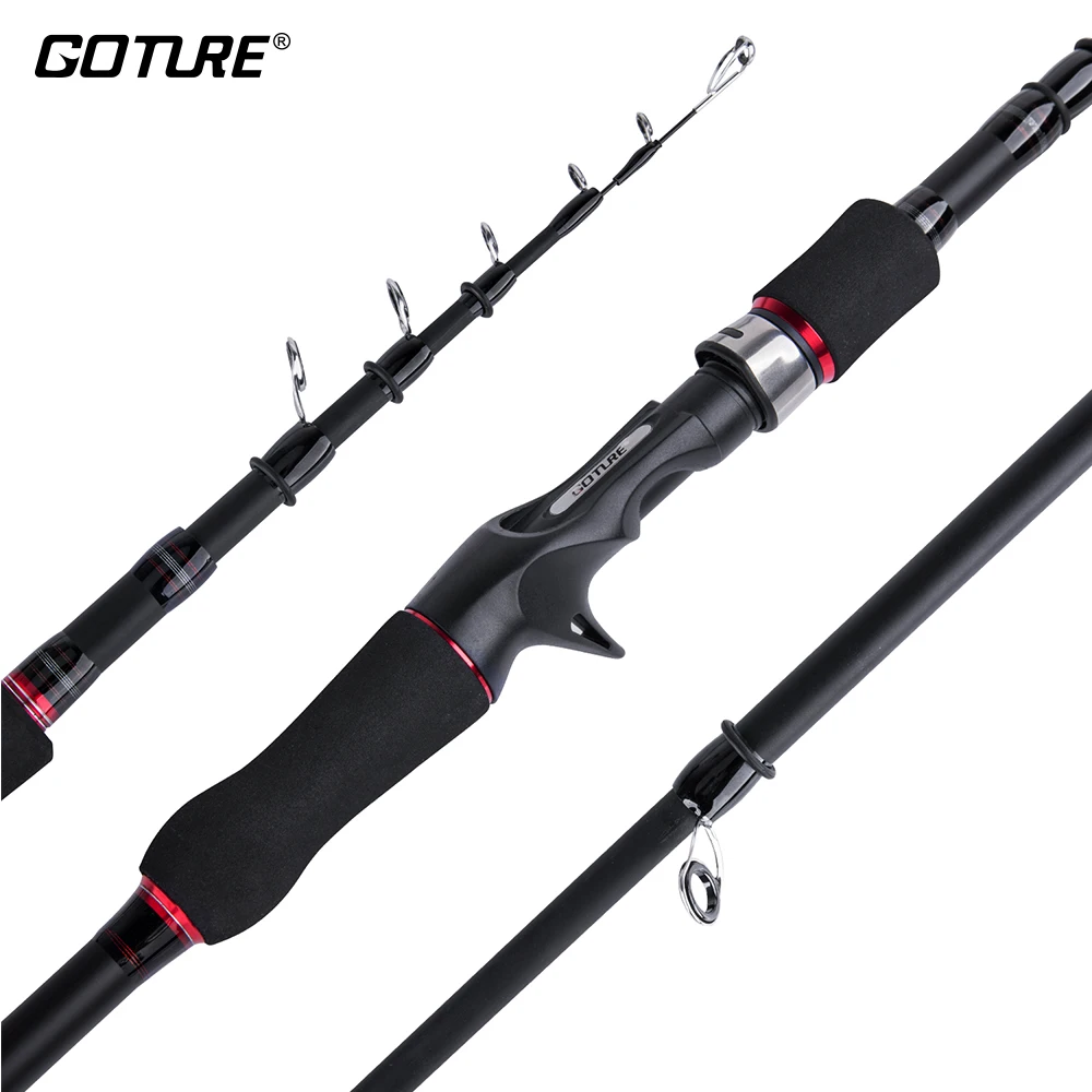 Carbon Fishing Rod Travel Spinning Lure Rod Sea Saltwater Pole Durable 2.1m-3.0m 