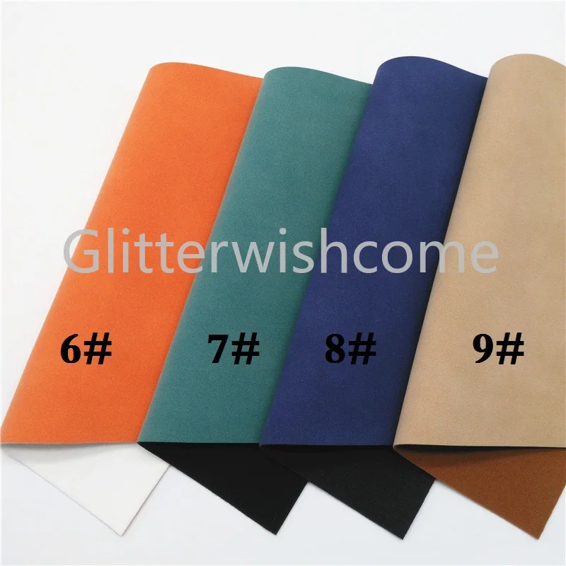 Glitterwishcome 21X29 см A4 размер винил для бантов два тона замша Синтетическая кожа искусственная кожа листы для бантов, GM709A