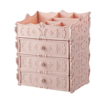 

3 Layer Drawer Plastic Cosmetic Storage Box Dressing Table Sundries Organizer
