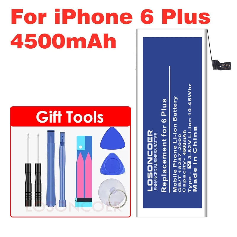 4500 мАч для оригинального iPhone 6 Plus аккумулятор/6S высокая емкость Мобильный телефон