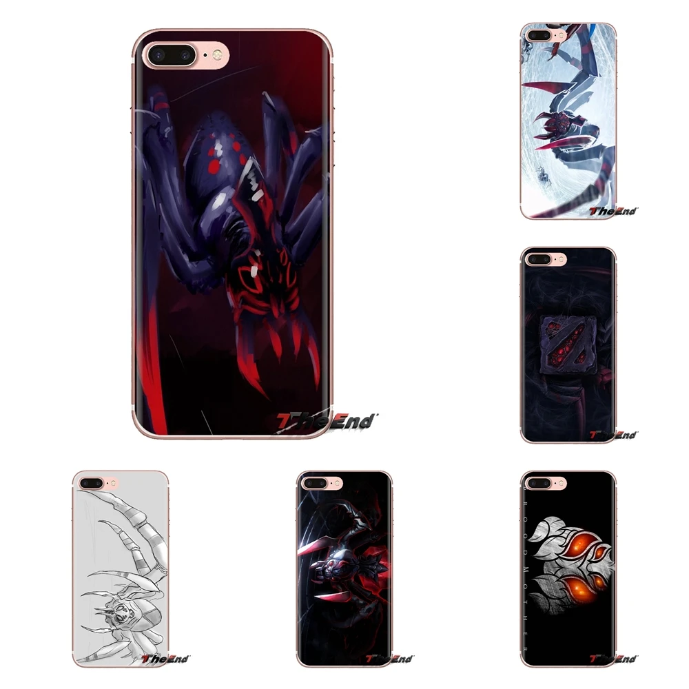 Черный арахния dota 2 BroodMother для Xiaomi Redmi 4A S2 Note 3 3S 4 4X5 Plus 6 7 6A Pro Pocophone F1 мягкий
