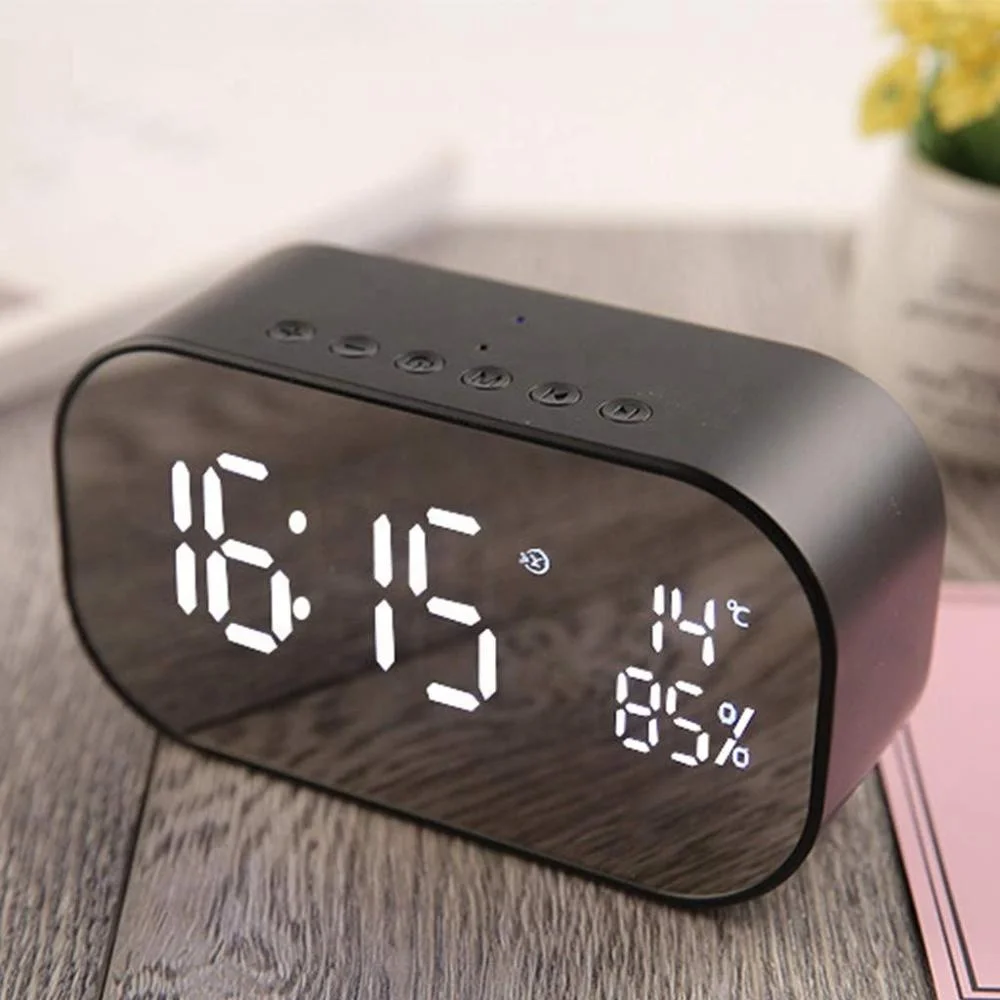 Новый модный зеркальный Будильник Bluetooth динамик S2 S5 радио Ретро беспроводной