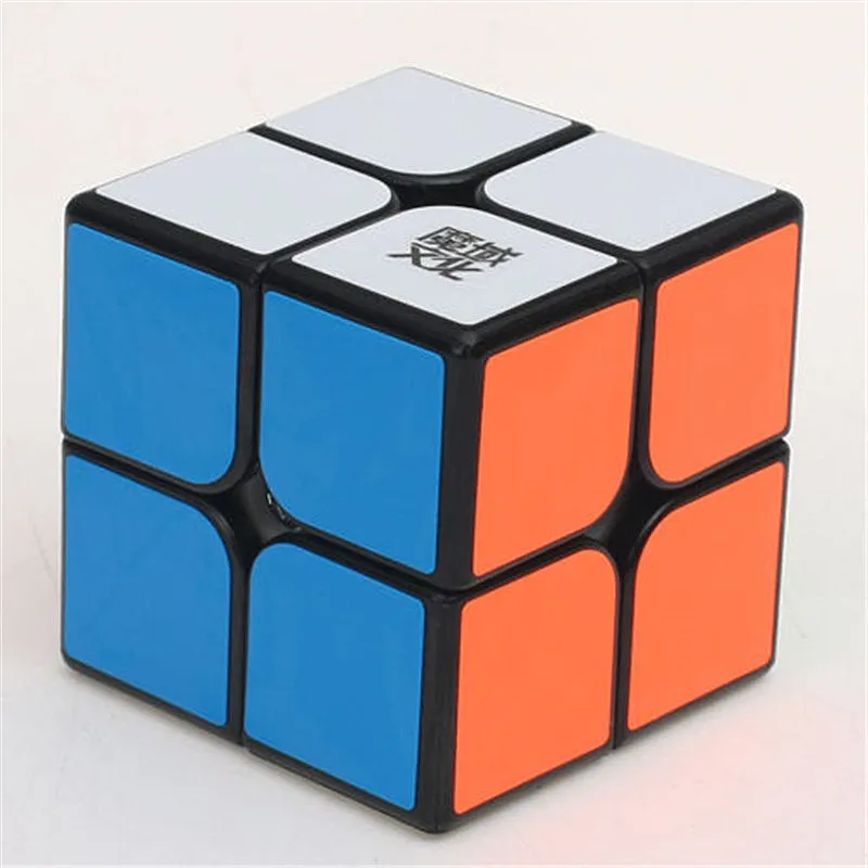 MoYu WeiPo 2x2x2 скоростной куб WEIPO 2x2 головоломка волшебный куб moyu 2x2 Профессиональная головоломка игрушки для детей скоростной куб - Цвет: Black