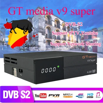 

Best 1080P DVB-S2 GTmedia V9 Super Spain Cline Europe Satellite Receiver H.265 Freesat V9 Super Europe cline server receptor