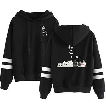 

Cute Cat Kawaii Harajuku Fashion Printed hoodies Sweatshirt Pet Women/Men Casual Clothes 2020 New Hot streetwear Pullovers