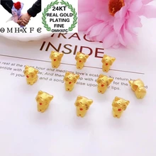 OMHXFC,, YM66, Европейская мода, для женщин, девушек, для вечеринки, дня рождения, свадьбы, подарок, кошка, сделай сам, аксессуары, 24 К, Золотая подвеска, Шарм