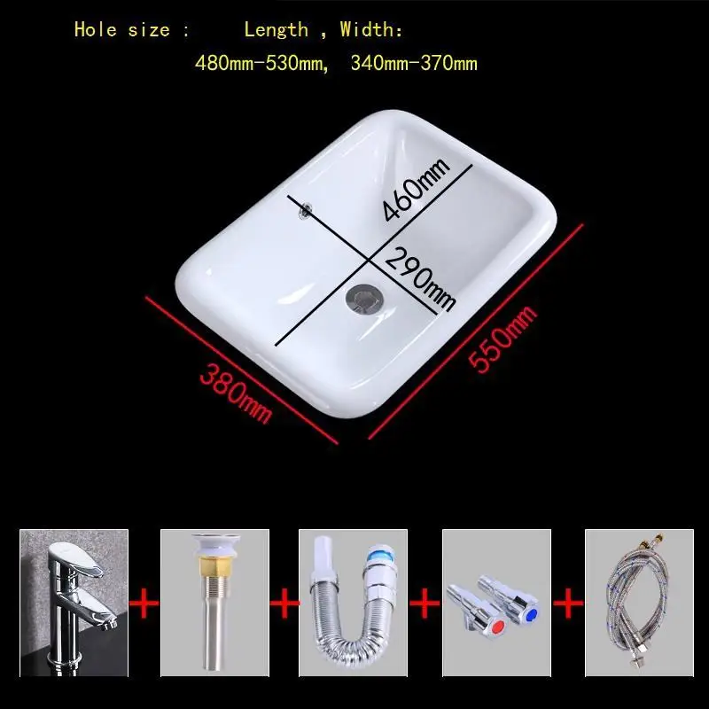 Миска туалетный столик Mano Da Appoggio Wasbak Black Banyo Umywalka Nablatowa Fregadero Salle De Bain раковина для ванной Lavabo умывальник - Цвет: Version F