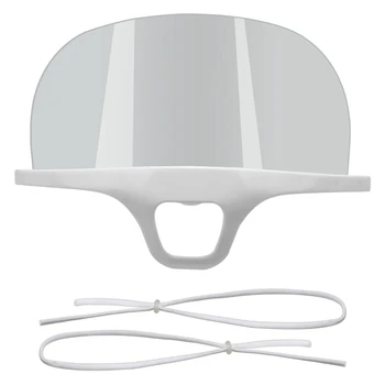 

40Pcs/Set Useful Transparent Masks Permanent Anti Fog Catering Food Hotel Plastic Kitchen Restaurant Masks