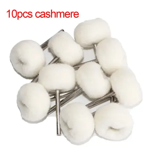 1" Wool Felt Grinding Sanding Head Abrasive Buffing Wheel 2.35/3mm Shank Cotton Thread Polishing Mini Brush for Dremel Dril - Image 4