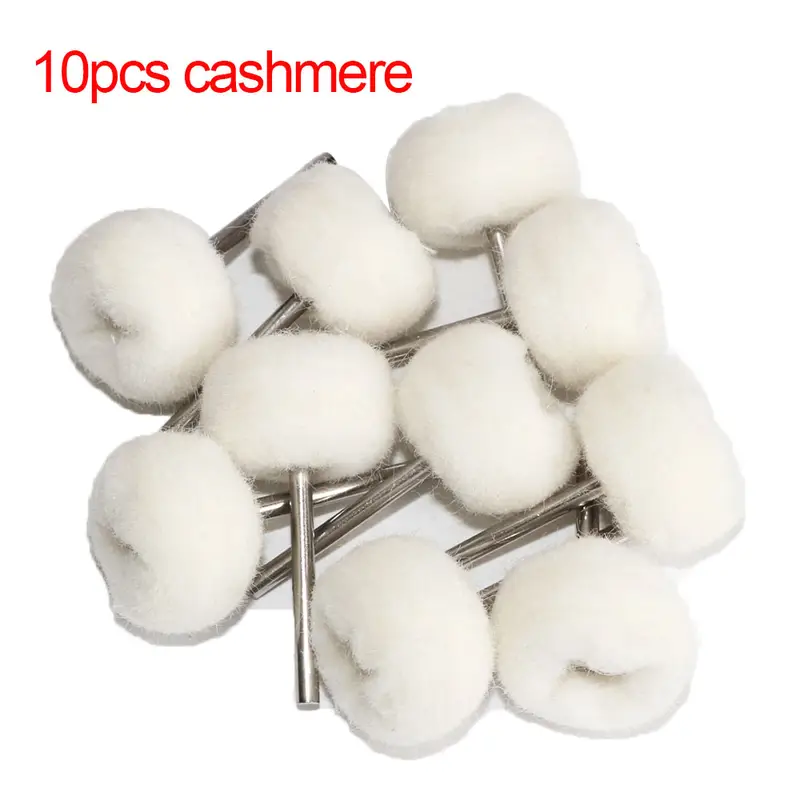 1" Wool Felt Grinding Sanding Head Abrasive Buffing Wheel 2.35/3mm Shank Cotton Thread Polishing Mini Brush for Dremel Dril - Image 4
