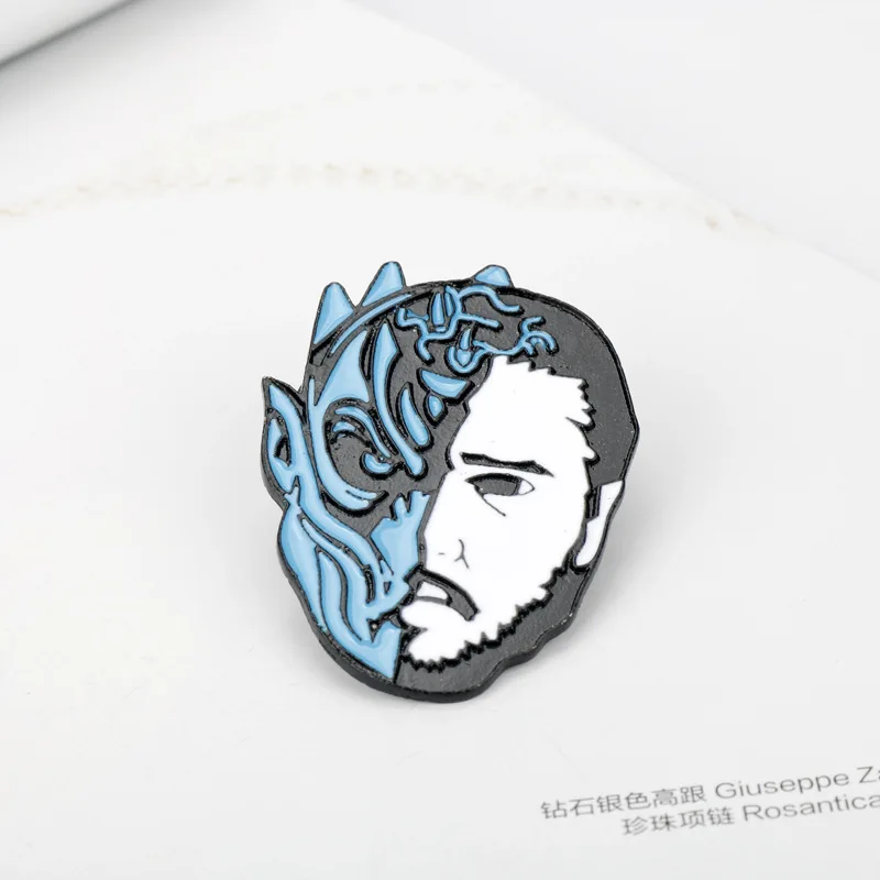 

Films And Television Products Game of Thrones of Gaming Badge Exaggeration Jon Snow White Walkers Night King Brooch Accessories