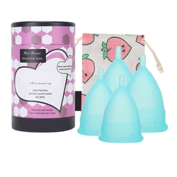 Silicone Menstrual Cup Reusable Feminine Hygiene Cup Soft Anti Leakage Lady Period Cup Hygiene Product Menstruation Collector