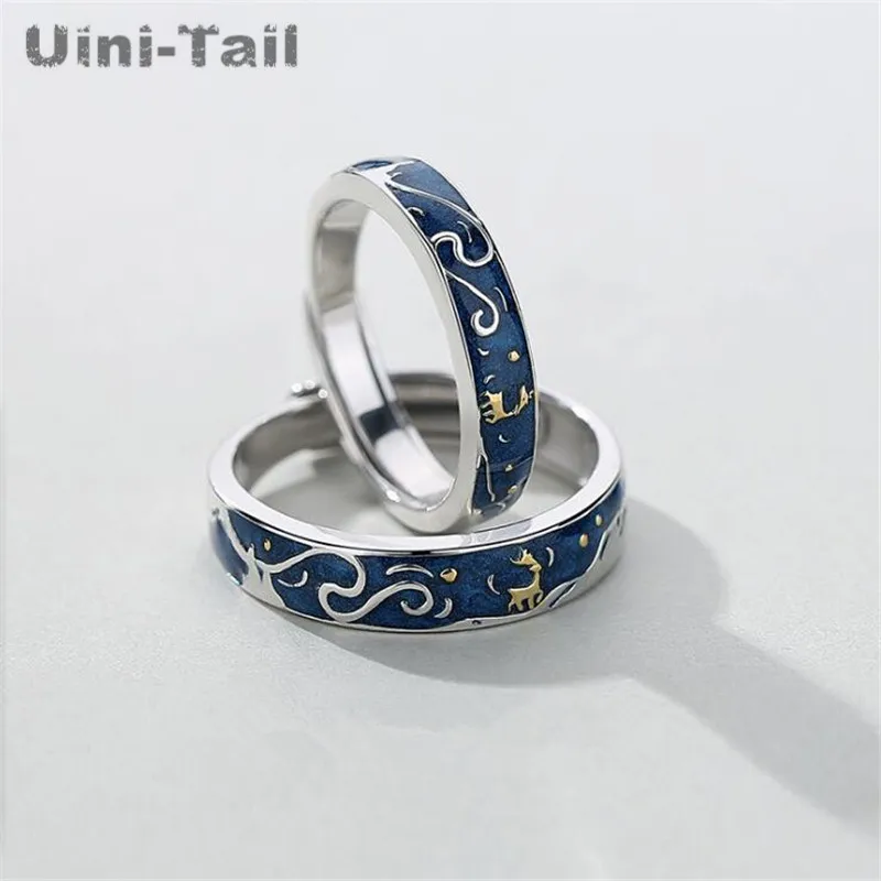 Новое Открытое кольцо Uini-Tail из стерлингового серебра 925 пробы оригинальное