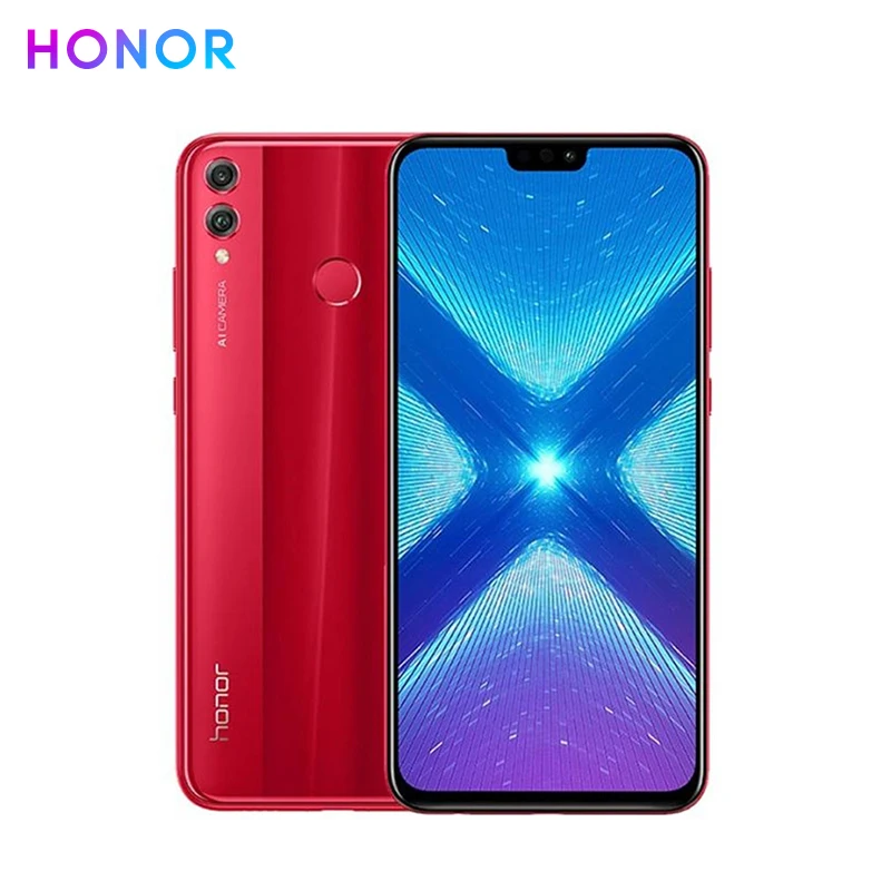 Huawei Honor 8X мобильный телефон Google store 6,5 дюймовый экран 20MP две камеры 3750 мАч батарея Android 8,2 восьмиядерный смартфон