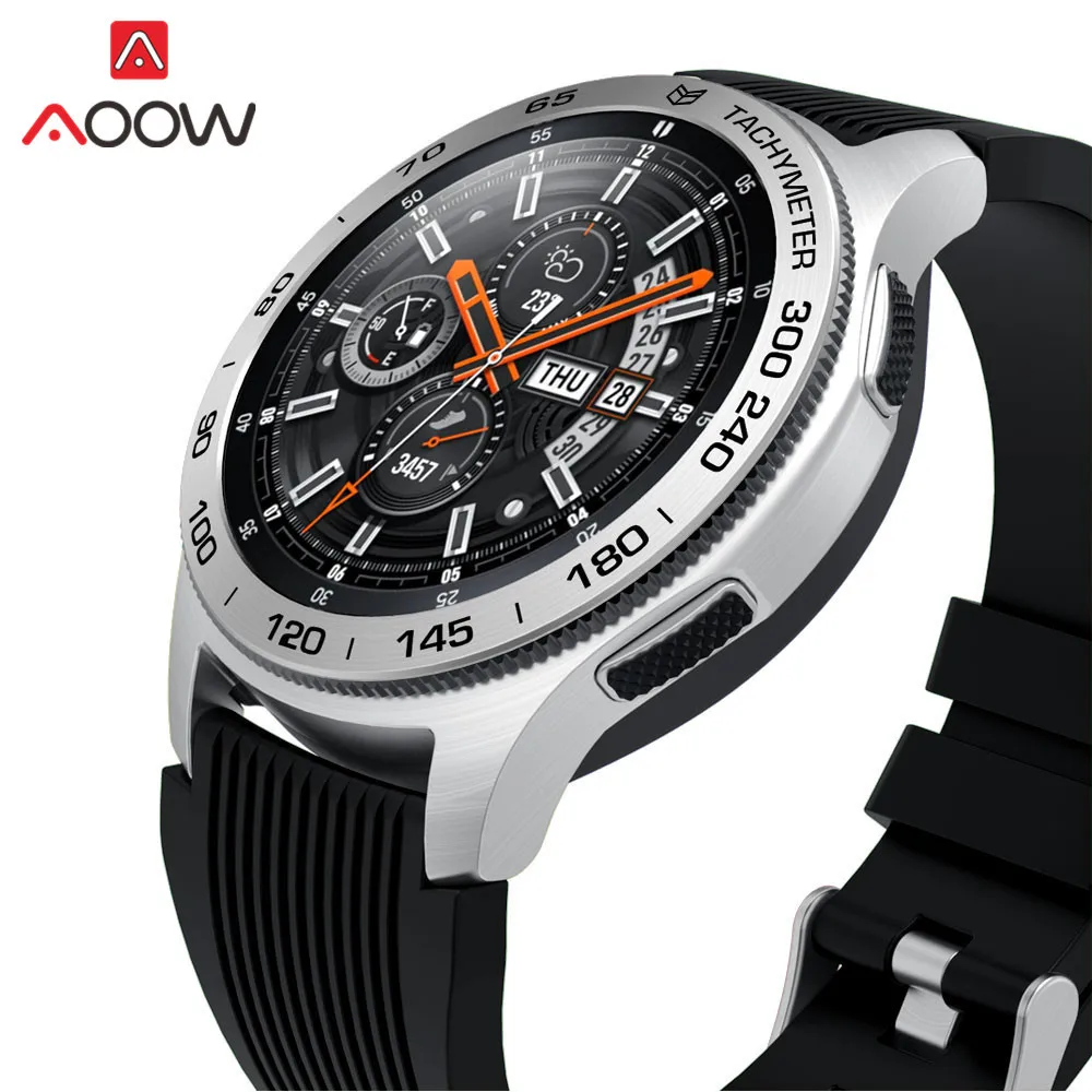 Рамка из нержавеющей стали кольцо Стайлинг для samsung gear S3 Frontier Galaxy Watch 42 мм 46 мм клеющаяся крышка защита аксессуары