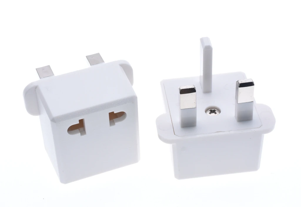 White UK Plug адаптер питания, Япония Китай CN США Европейский ЕС к BS1363-A вилке, IEC Тип G электрическая вилка зарядное устройство розетка AC конвертер 13A - Цвет: White