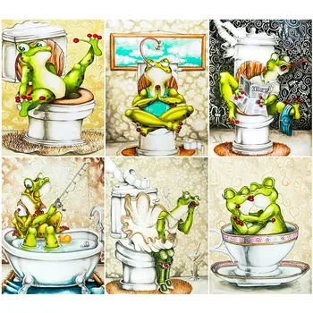 

HUACAN 5D DIY Diamond Painting Full Drill Square Animal Embroidery Cross Stitch Sale Fall Decoration For Home