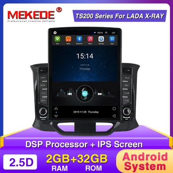 

Tesla style!Android Car radio player for LADA X ray Xray 2015 - 2019 with Russian menu carplay DSP Rearview camera GPS navi
