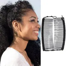 1pc Vintage pinza Banana para el pelo de las mujeres perezoso peine del pelo Vintage estirable pelo accesorios Navidad llegada de un nuevo accesorio para el cabello