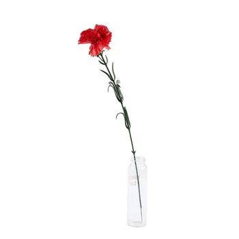 

New 1PC DIY Fresh Artificial Flower Carnation Silk Flower Fake plant for Mother's Day Home Party Decoration(big red)50cm