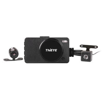 

ThiEYE 1080P Motorcycle DVR Driving Recorder Front Rear View Dual Lens Loop Recording G-sensor Parking Monitor