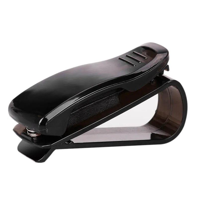 

Auto Fastener Cip Multifunction Portable Glasses Holder Black PVC Auto Accessories Vehicle Sun Visor Sunglasses Ticket Clamp