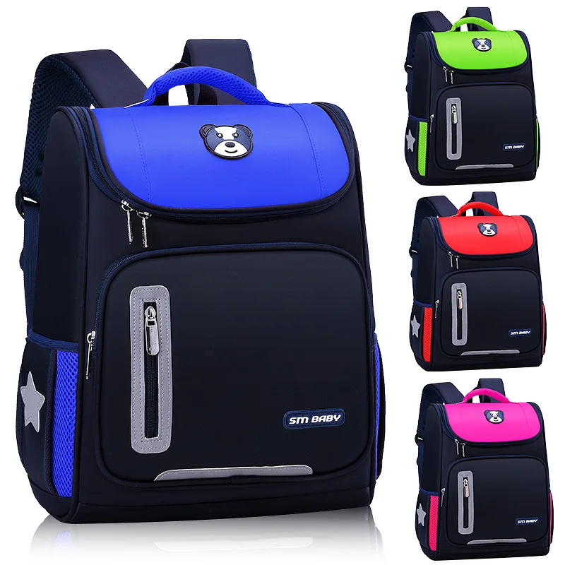 

Space School Bag Young STUDENT'S Men And Women CHILDREN'S School Bags 1-3-6 Grade Burden Relieving Waterproof Rucksack Men's